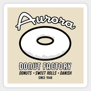 Aurora Donut Factory Sticker